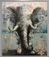 Druckbild Elefant 75x100 cm